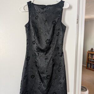 90s chinese-inspired black party dress